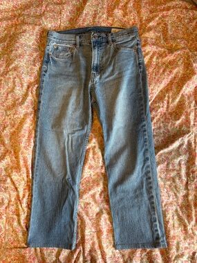 GAP Women’s Straight Leg Jeans in Light Blue Denim